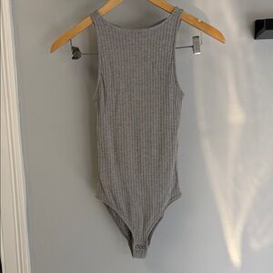 Abercrombie & Fitch Ribbed Backless Bodysuit